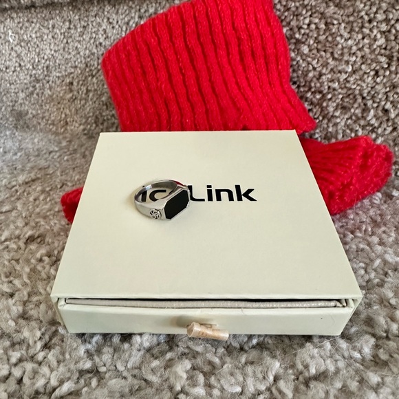 BLACK ÓNIX RING - SIZE 5 - Picture 3 of 8